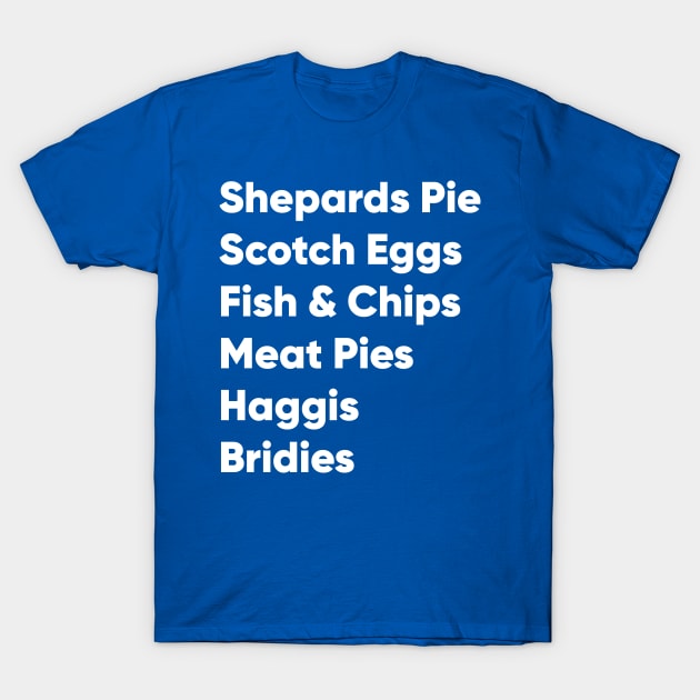 Highland Games Food T-Shirt by Yankeeseki